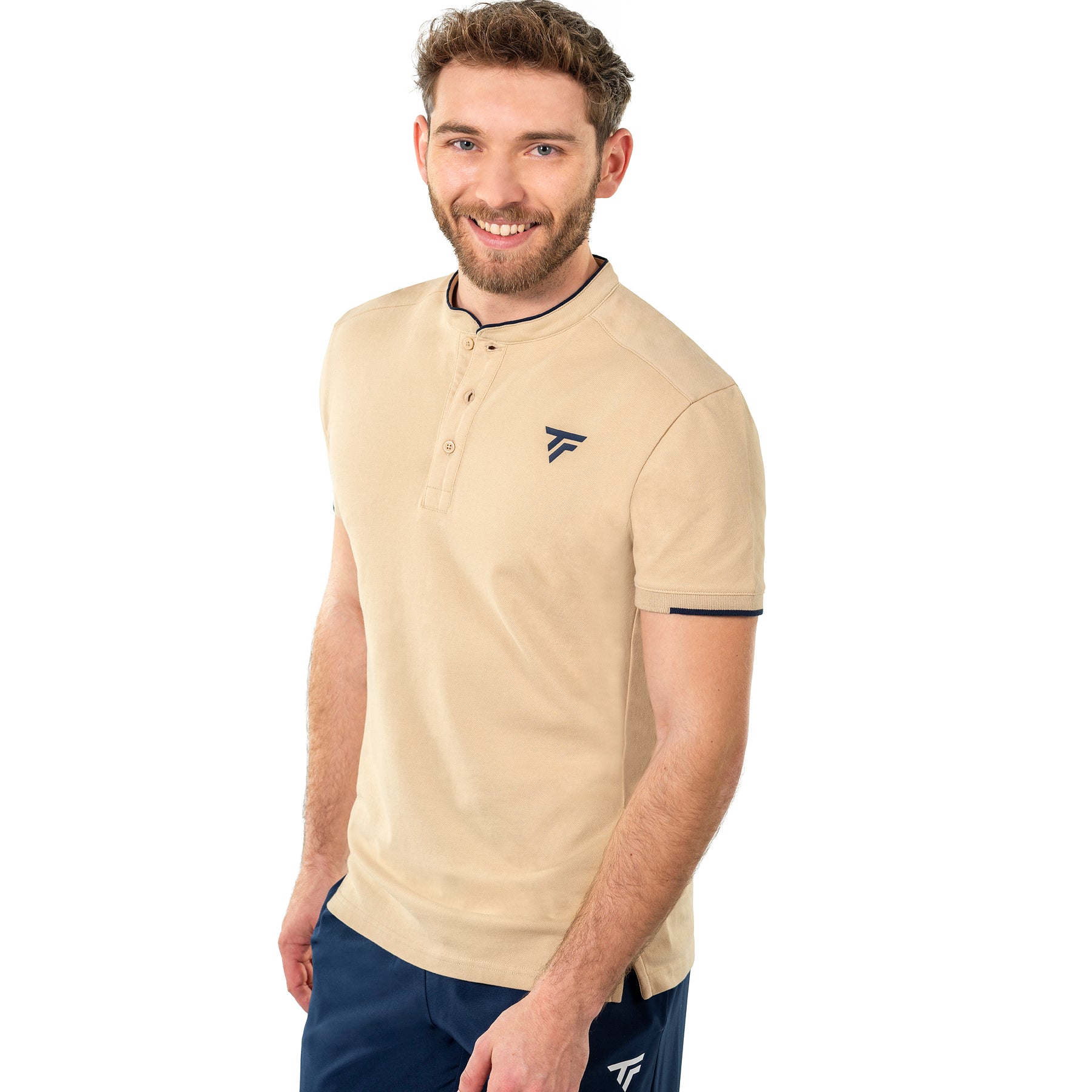 Polo Piqué Homme Sand