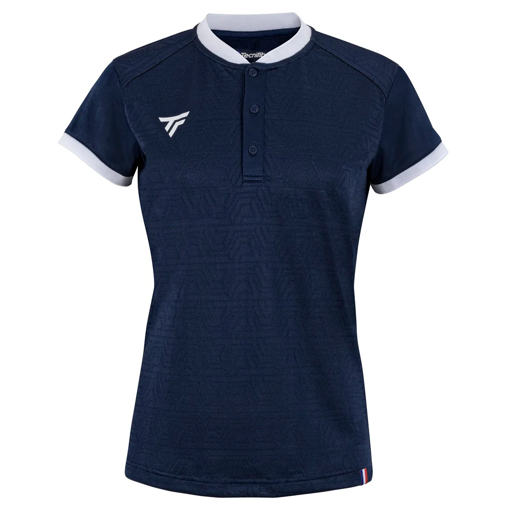 TEAM MESH POLO MARINE FEMME