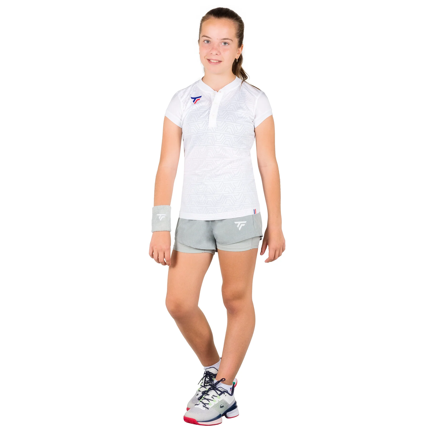 SHORT TEAM SILVER FILLE