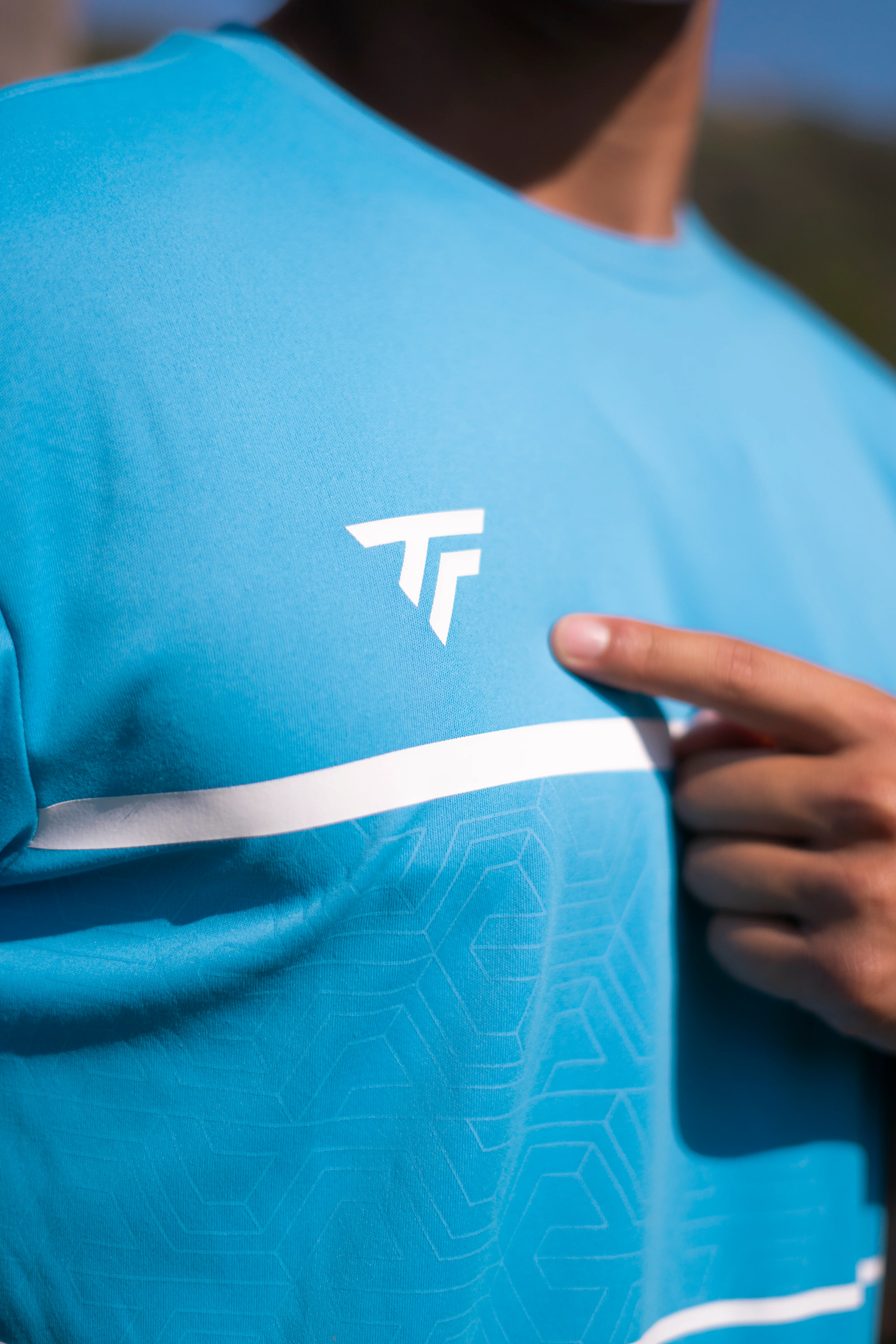 TEAM TECH TEE AZUR HOMME - Image 3